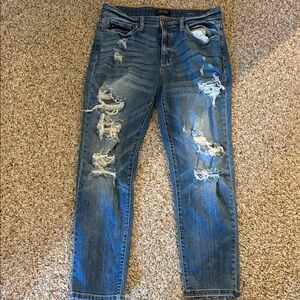 Judy Blue Distressed Medium Wash Blue Jeans